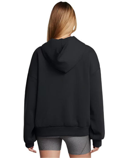 Women's Heavyweight Fleece Black Oversized Hoodie