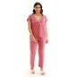 Women Two Piece Pajama Set Blush